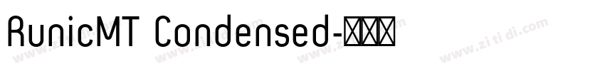 RunicMT Condensed字体转换